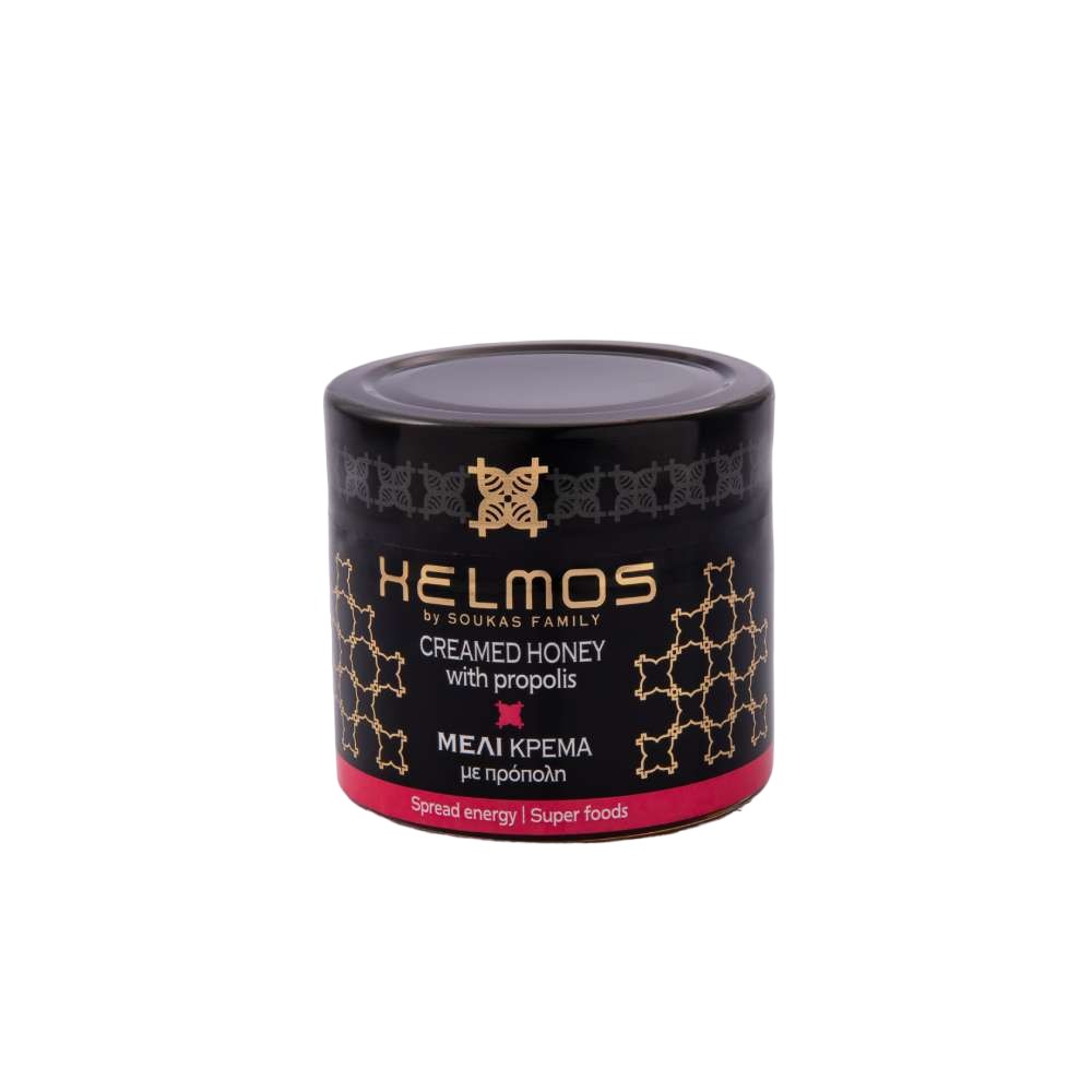 Creamed_Honey_with_propolis Greek Creamed Honey with Propolis 210gr (7.40 Oz) - Image 1