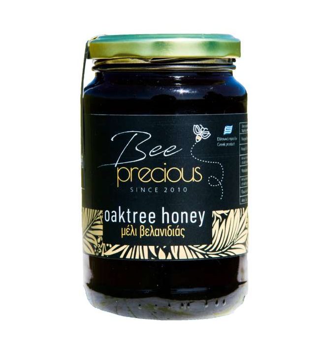 Oak_Beeprecious_950gr Greek Oak Honey "BEE PRECIOUS" 950gr (33.51Oz) - Image 1