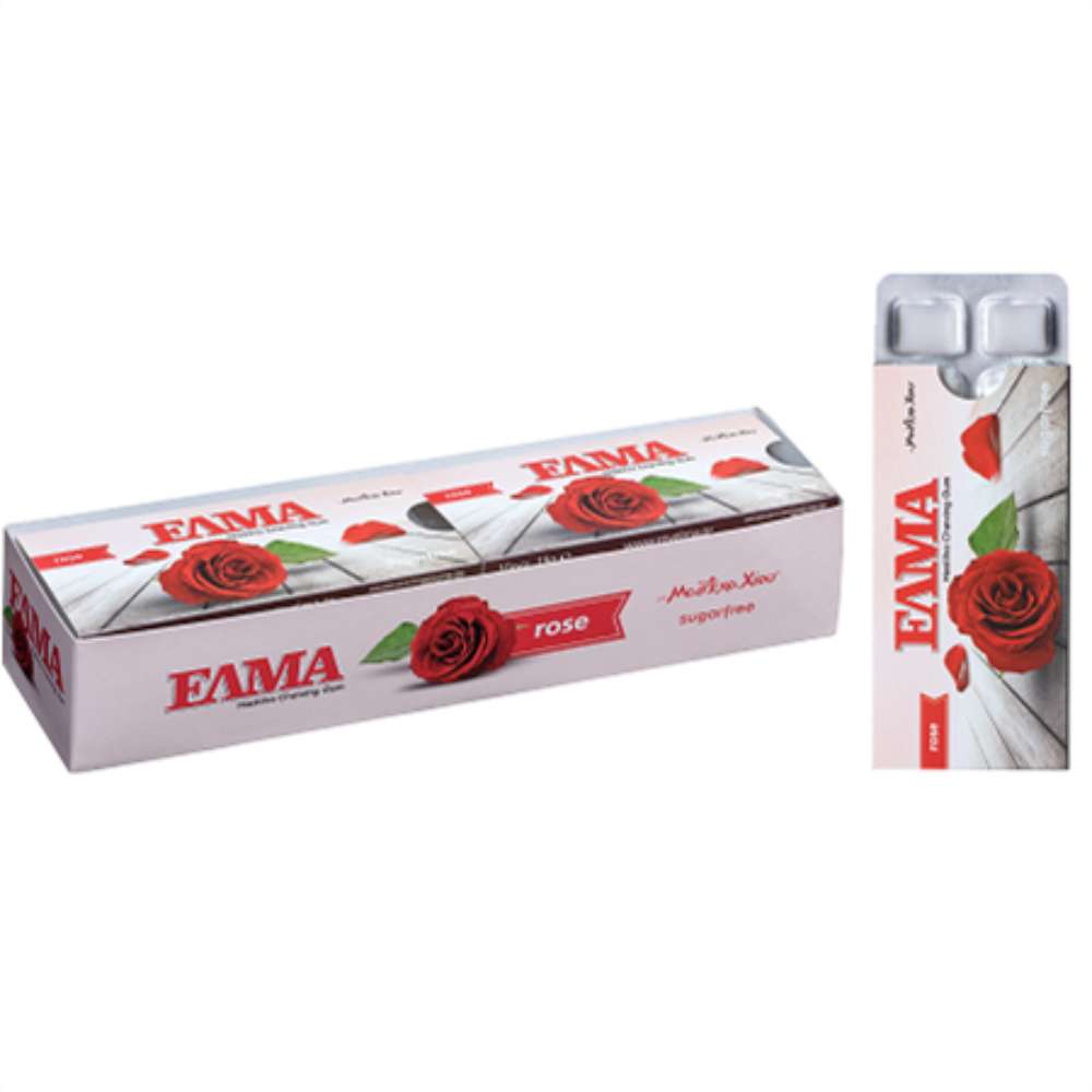 Mastic_Gum_Rose Elma Sugar Free Gum with Mastic & Rose (pack of 10) - Image 1