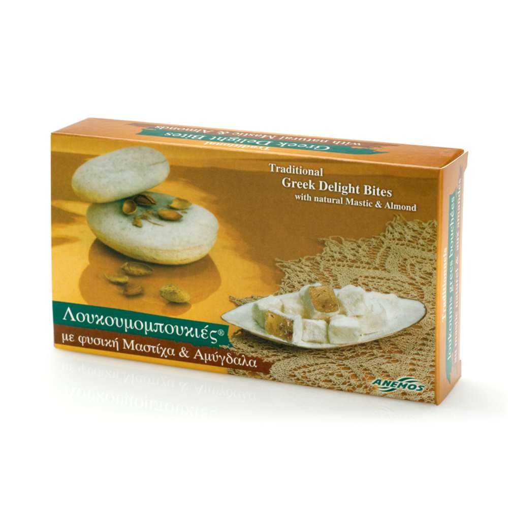 Greek-Delight-with-natural-mastic-and-almonds-200g Greek Delight Bites (Mastic & Almond) 200gr (7.05oz) - Image 1