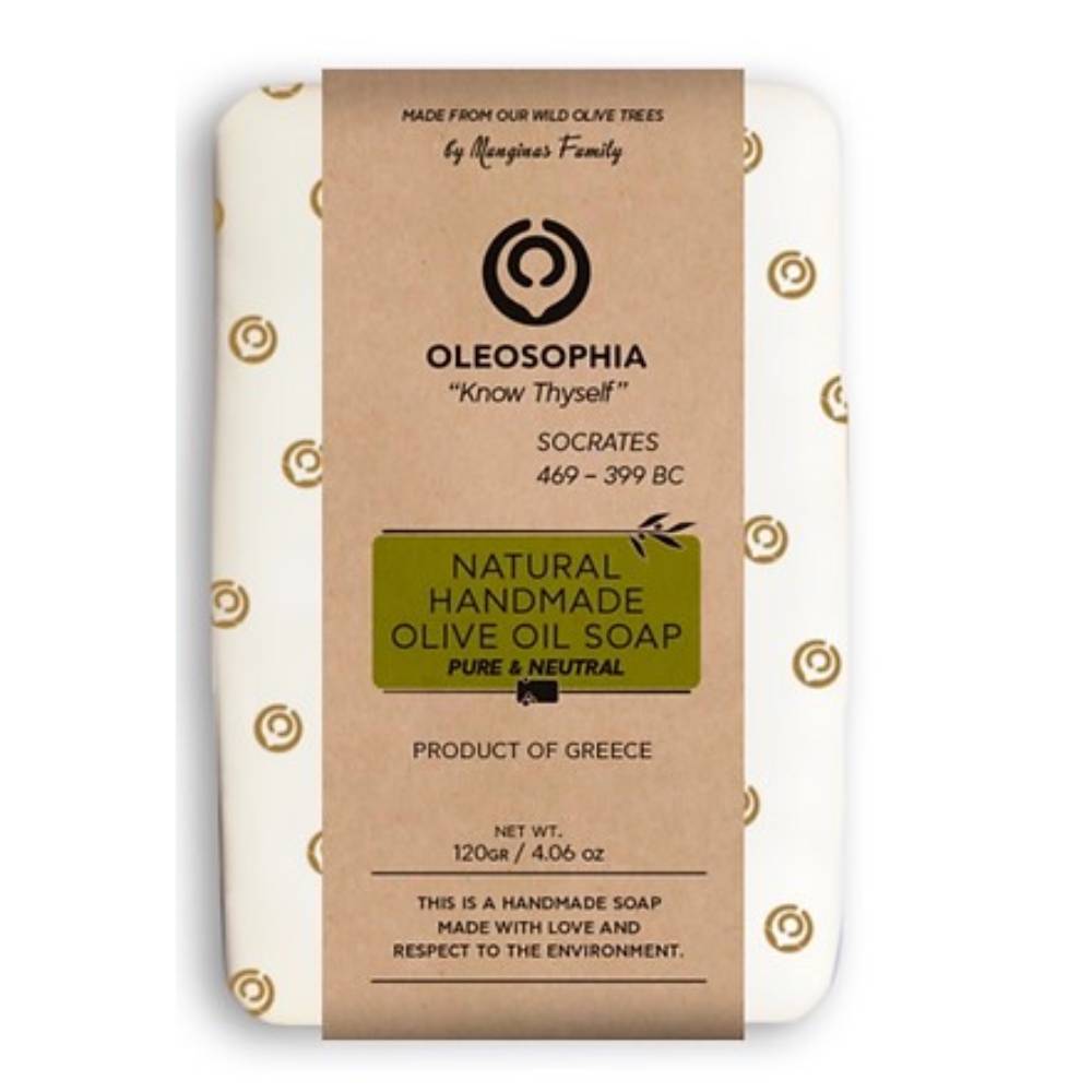 Natural_Handmade_Olive_Oil_Soap Greek Natural Olive Oil Soap 120gr (4.23oz) - Image 1